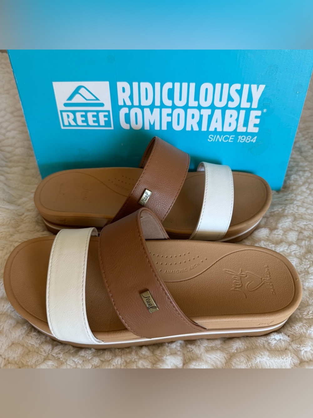 Reef Womens Banded Horizon Hi-White Duo - Picture 4 of 6